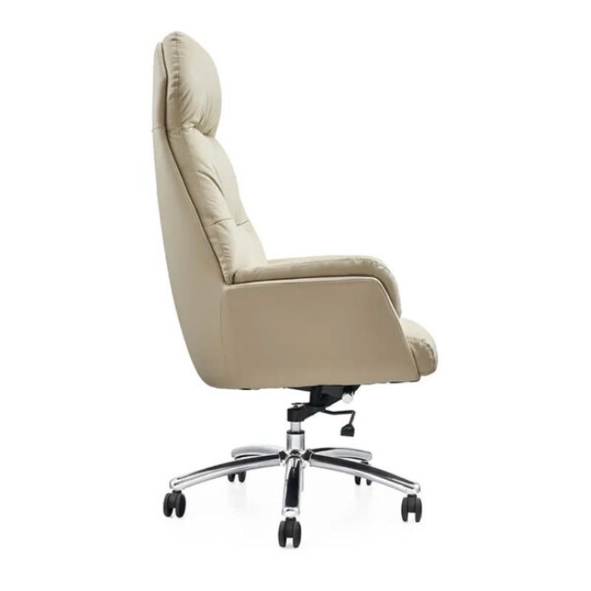Ghế xoay giám đốc bọc da màu kem hiện đại: SG - 3807 - $hienthicat